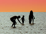 Familie am Strand
