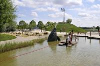 Foto des Wasserspielparks auf der Donauinsel