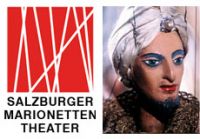 Logo und Sujet einer Puppe des Salzburger Marionettentheaters