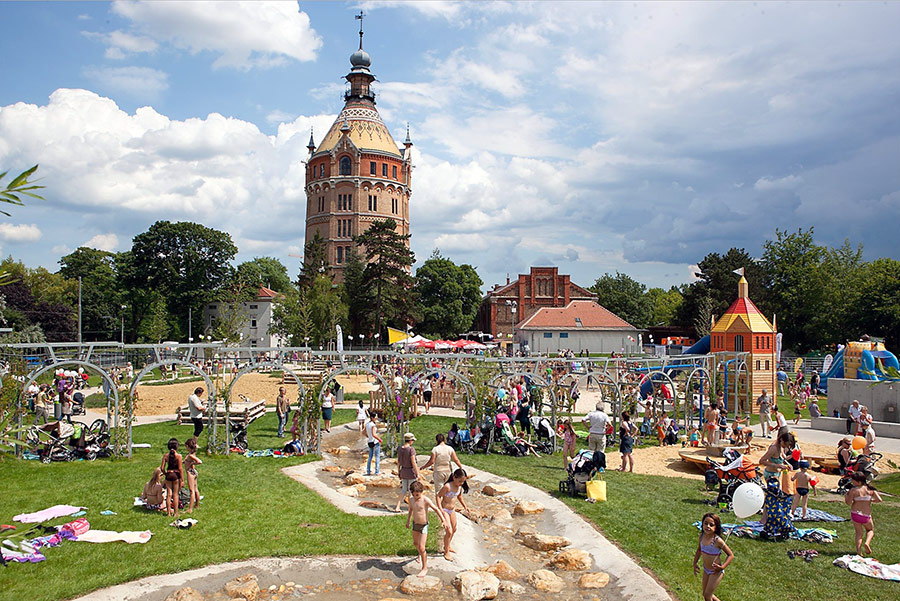 Wasserturm Favoriten - Wasserspielpatz