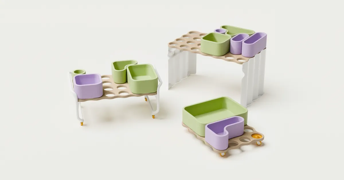 Selbstständig aufräumen lernen: poptop erweitert KinderzimmerKonzept um innovative Spielzeugaufbewahrung