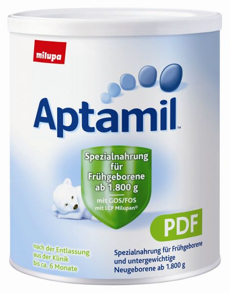 Aptamil Milupa Pulver Dose weiß