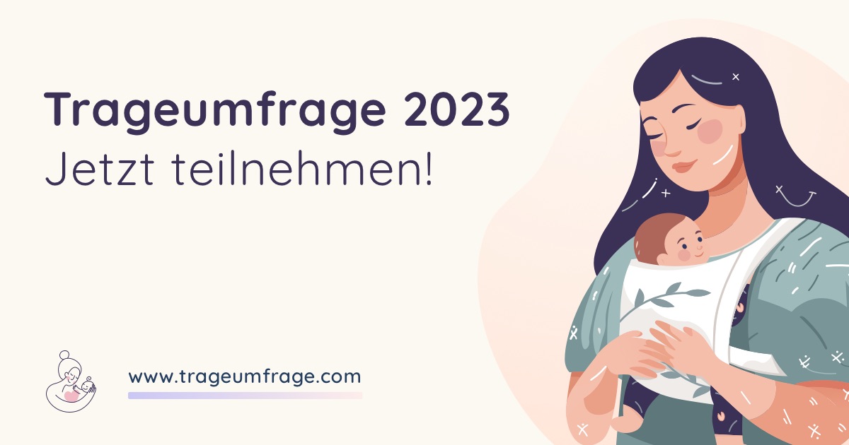 Wie tragen Eltern in Österreich, Deutschland und der Schweiz? Start der Trageumfrage 2023!